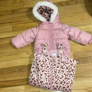 Carters baby girl coat and snow suit